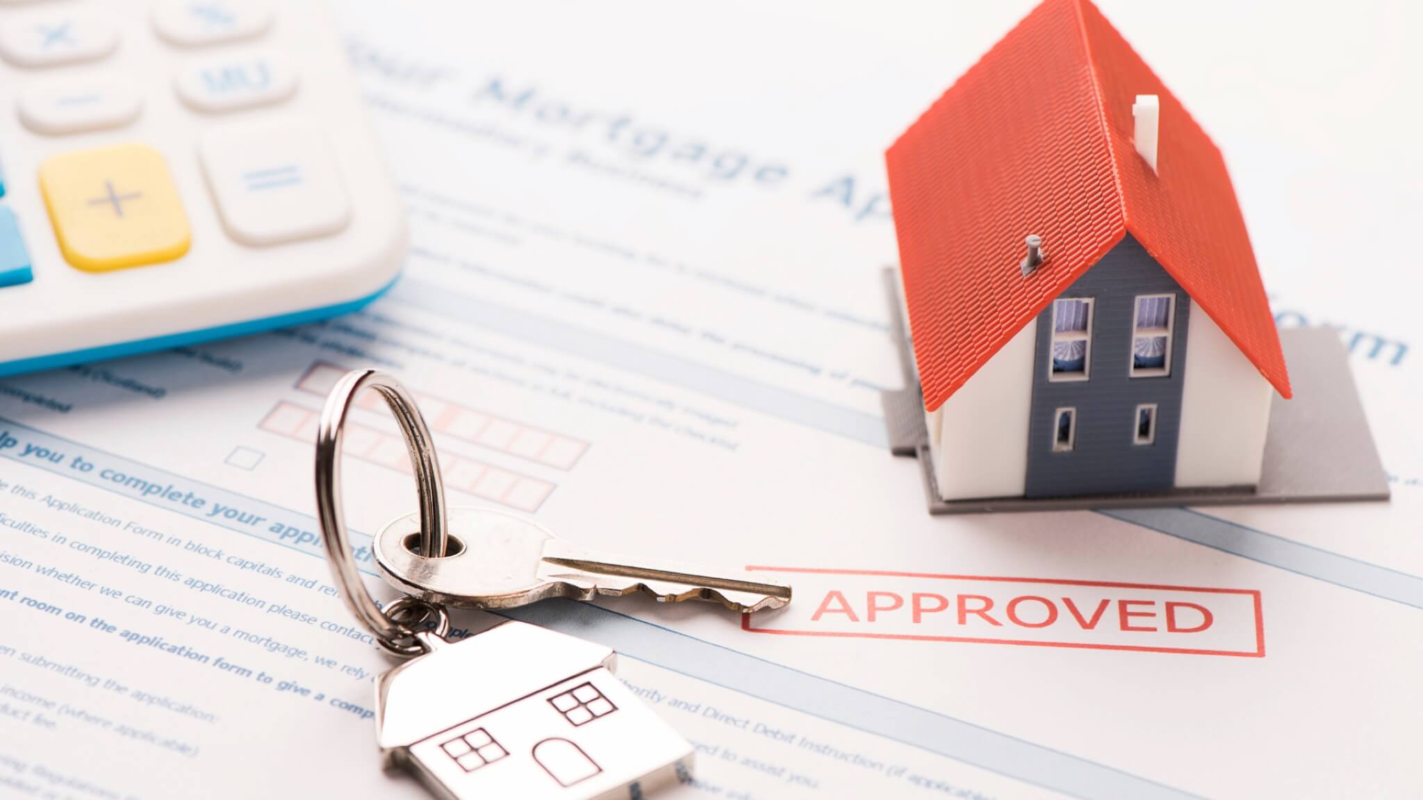 House with keys mortgage approval